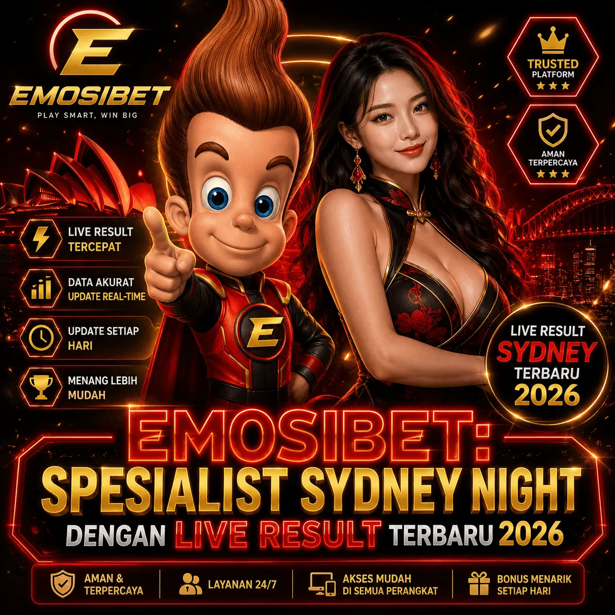 EMOSIBET: Spesialist Sydney Night dengan Live Result Terbaru 2026